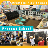 Pretend School Dramatic Play Center | Imaginative Play Printables