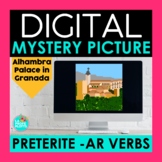 Preterite AR Verbs Digital Mystery Picture | Spanish Pixel Art