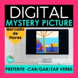 Preterite CAR GAR ZAR Verbs Digital Mystery Picture | Flow