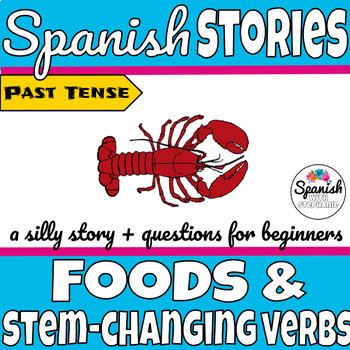 Preview of Preterite E to I stem-changing verbs in spanish | los mariscos | pretérito e-i