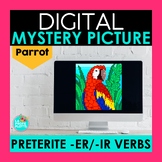 Preterite ER IR Verbs Mystery Picture | Spanish Pixel Art