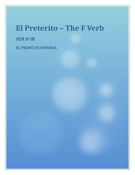 Preterite Irregular (Ser/Ir) by El profe de espanol | TpT