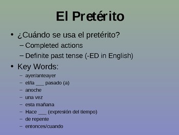 Preterite Regular and Irregular by Adelita Baker | TpT