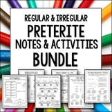 Preterite Regular and Irregular Notes Bundle for Spanish