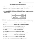 Preterite Stem Changing Verbs Quiz / Worksheet