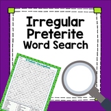 Spanish Preterite Tense Irregular Verbs Word Search Worksheet Fun