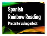 Spanish Preterite Vs Imperfect Rainbow Reading
