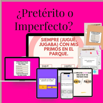 Preterite Vs Imperfect Spanish Tenses Boom Cards by THESPANGLISHMOM