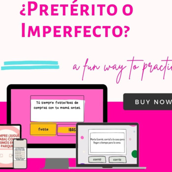 Preterite Vs Imperfect Spanish Tenses Boom Cards by THESPANGLISHMOM