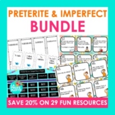 Preterite and Imperfect Bundle | Spanish Games, Task Cards