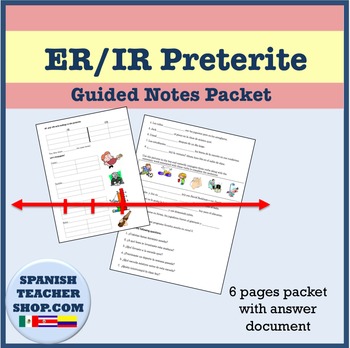 Preview of Preterite of -IR, -ER verbs