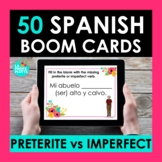 Preterite vs Imperfect BOOM CARDS | Spanish Digital Task Cards