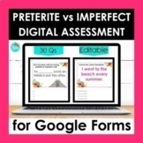 Preterite vs Imperfect Google Forms Assessment | Editable