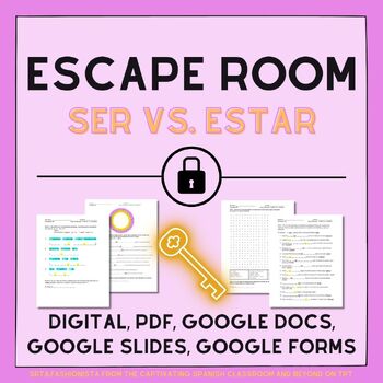 Preview of Preterite vs Imperfect Spanish Escape Room digital / printable