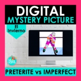 Preterite vs Imperfect Winter Digital Mystery Picture | Sp