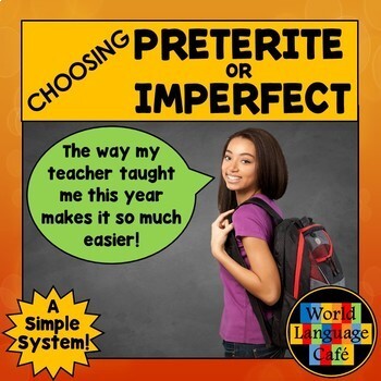 Preview of PRETERITE VS IMPERFECT WORKSHEETS ⭐ Activities Quiz Videos ⭐ Digital Activities