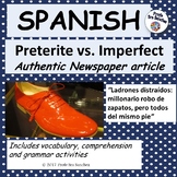 Spanish Preterite vs. Imprefect - "Ladrones de zapatos"