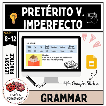 Preterito/ Imperfecto (Preterite/ Imperfect)- Google Slides | TPT