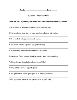 Realidades 2, Chapter 5A. Preterit or Imperfect. Quiz / Activities. by ...