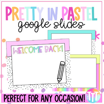 Preview of Pretty In Pastel Editable Google Slides