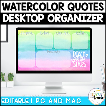 Preview of Pretty Minimalist Desktop Organizer Wallpaper