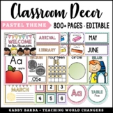 Pastel Classroom Decor