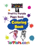 Pretty Purple Piggy Bank ( Coloring Book )