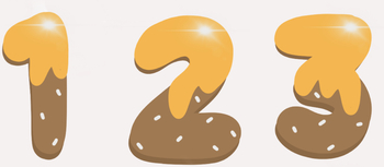 Preview of Pretzel 0-9 Numbers Clipart - Personal Use