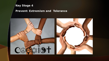Preview of Prevent: Extremism and Tolerance (presentation/worksheets)