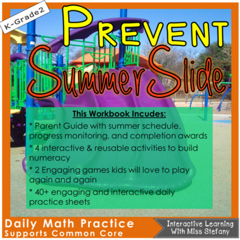 Preview of Prevent Summer Slide {Daily Math Practice for K-2}