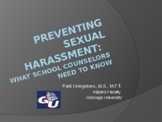 Preventing Sexual Harassment: What School Counselors Need to Know