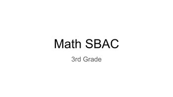 Preview of Preview 3rd Grade Math SBAC Practice Google Slides