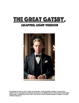 Preview of Preview: The Great Gatsby, Adapted -light version