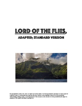 Preview of Preview: Lord of the Flies, Adapted -standard version