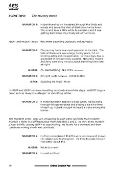 Preview of Preview Pages For Crime Doesn't Pay Readers Theater Drama Club Script 