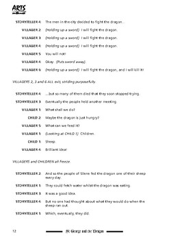 Preview of Preview Pages For The Legend Of St George And The Dragon Readers Theater Script