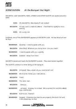 Preview of Preview Pages For The Rise And Fall Of Lord Macbeth Readers Theater Script 
