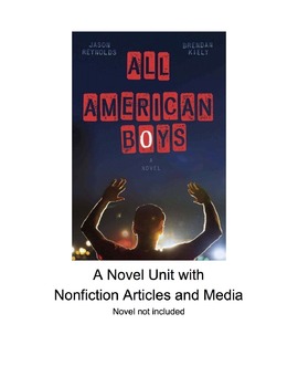 Preview of Preview / Sample of "All American Boys" Novel Unit