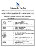 Previewing Nonfiction Text - Common Core Activity - Use wi