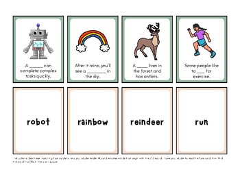 Preview of Prevocalic r Question Flashcards for Speech Therapy in a Colorful Illustrated St