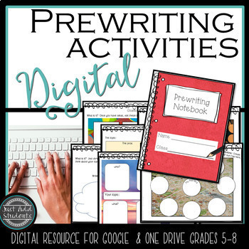 Preview of Prewriting Activities Notebook for Writing Workshop