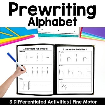 Preview of Prewriting Alphabet | Tracing Practice