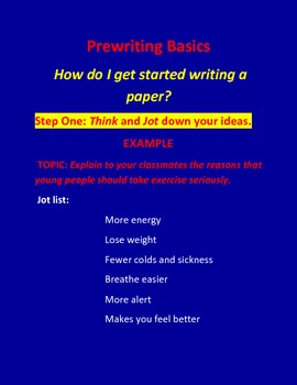 Preview of Prewriting Basics: How Do I Begin Writing a Paper?