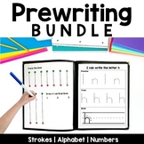 Prewriting Bundle | Strokes | Alphabet | Numbers