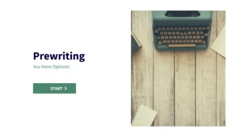 Preview of Prewriting Guide: Interactive Presentation