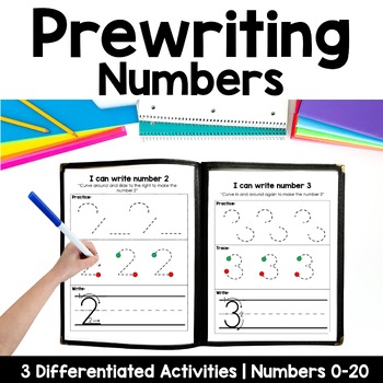 Preview of Prewriting Numbers | Number Tracing | Handwriting Practice