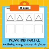 Prewriting Practice - Imitate Copy Trace Draw