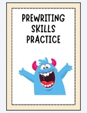 Prewriting Skills practice book worksheets homeschool penc