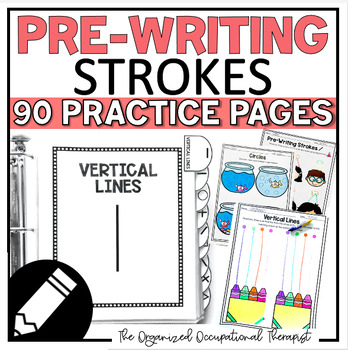 Preview of Prewriting Worksheets - Occupational Therapy Pre-Writing Stroke Practice