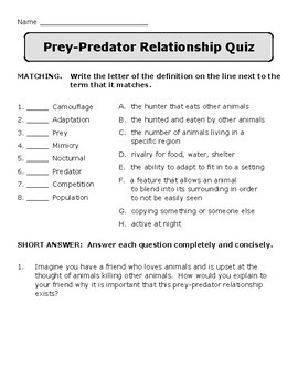 prey vs predator relationship labs biology